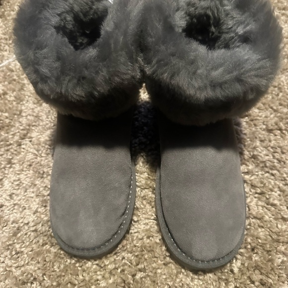 Gray Lambskin Boots - Picture 2 of 7